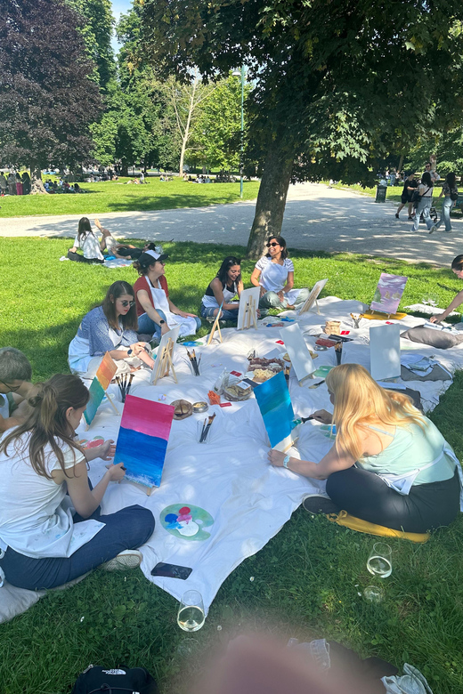 Art in the Park: Paint 'n Sip at Parco Sempione - Unlimited wine, snacks, and the real value of the price
