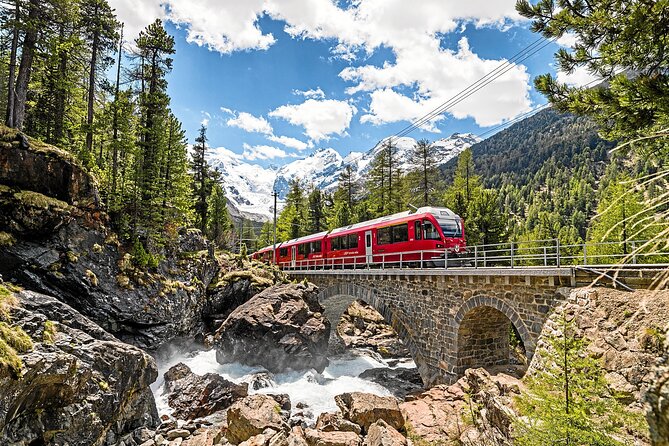 Bernina and Glacier Train Two Routes in One Day from Milan - The Landwasser Viaduct and mountain engineering