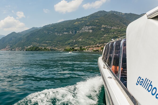 Lake Como cruise, St.Moritz and Bernina Red Train - The morning cruise on Lake Como