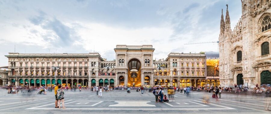 Milan: Duomo with Rooftop Private Tour, Food, & Wine Tasting - Starting beneath Milan’s glass arcade