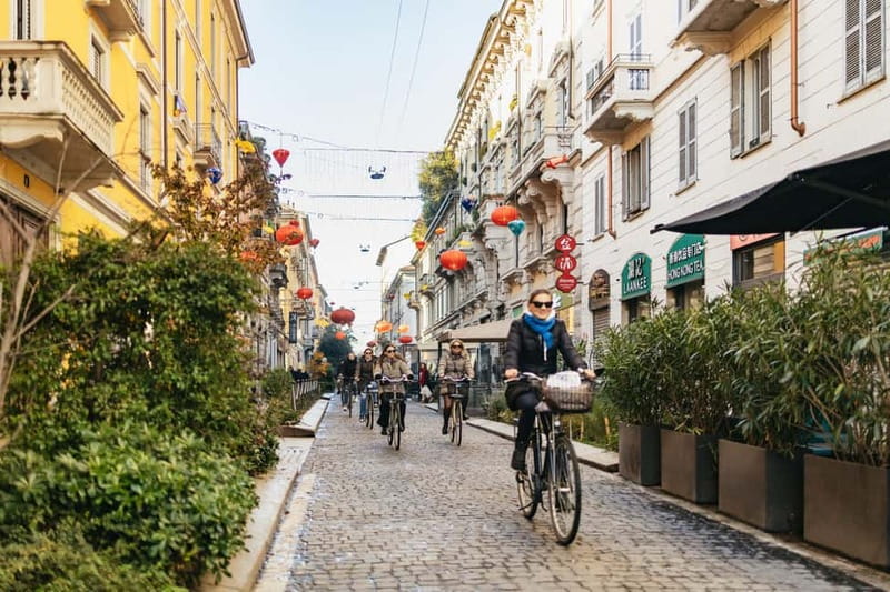Milan: Hidden Gems Guided Bike Tour - Leaving Via Pepe for a different Milan