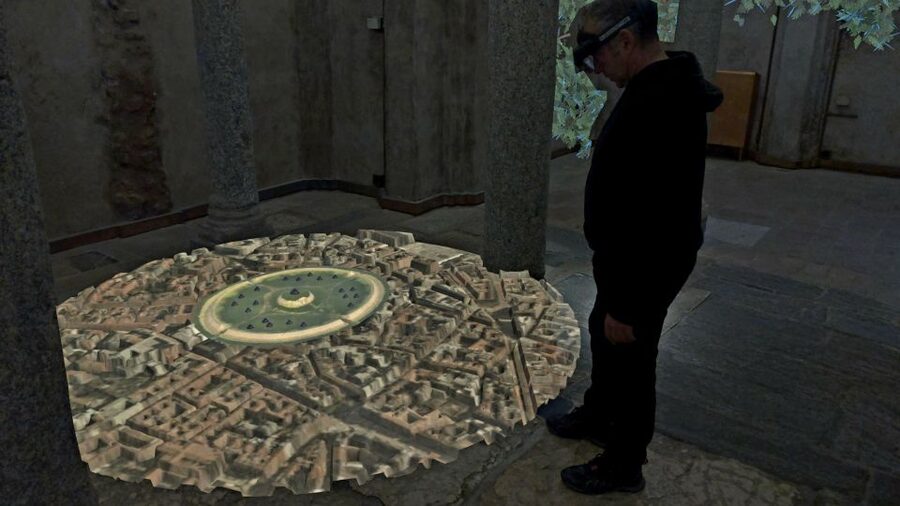 Milan | In the Crypt of time, holographic tour - A Time Machine Beneath the Ambrosiana