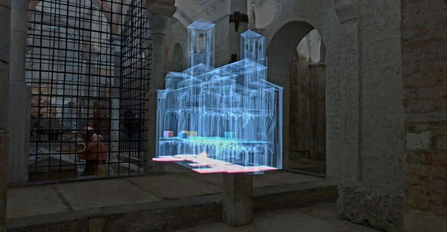 Milan | In the Crypt of time, holographic tour - Finding the Crypt Inside the Ambrosiana Complex