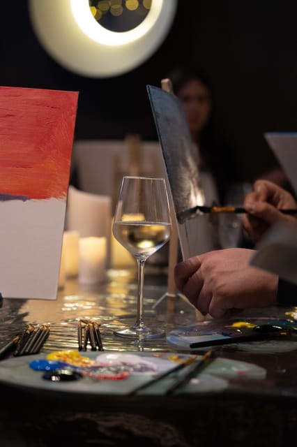 Milan: Paint 'n Sip Class - Italian wines, snacks, and an open glass