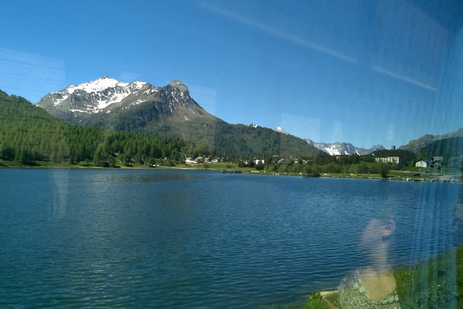 Private tour to Bernina train & Lake Como. Hotel pick-up - The Bernina Red Train from St. Moritz to Tirano