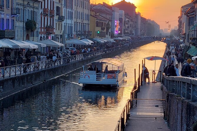 Sunset Navigli Boat Tour in Milan with Optional Aperitivo - Key points to know before booking