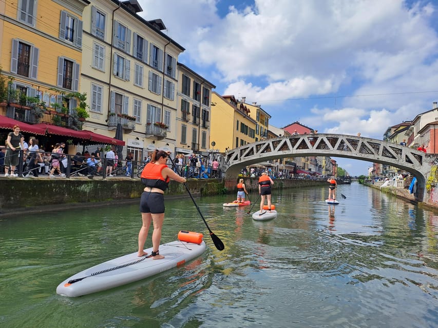 SUPMindfulness on Navigli: wellness experience in Milan - Learning to paddle before launch