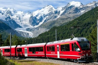 Tour Bernina Red Train And St Moritz from Milan